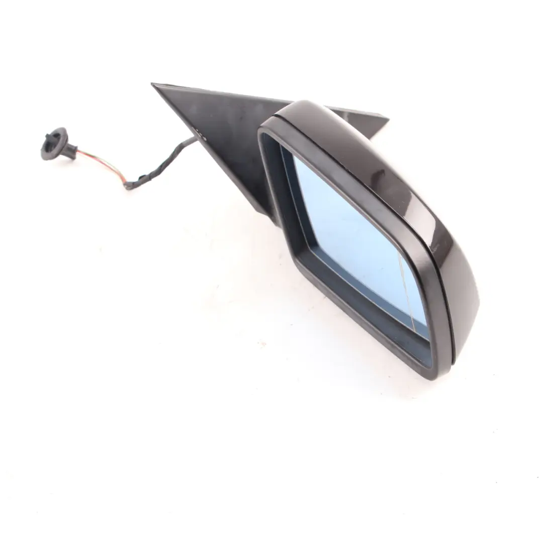 Wing Mirror BMW E60 E61 LCI Heated Right Door O/S Ruby Black Metallic S23 / X03