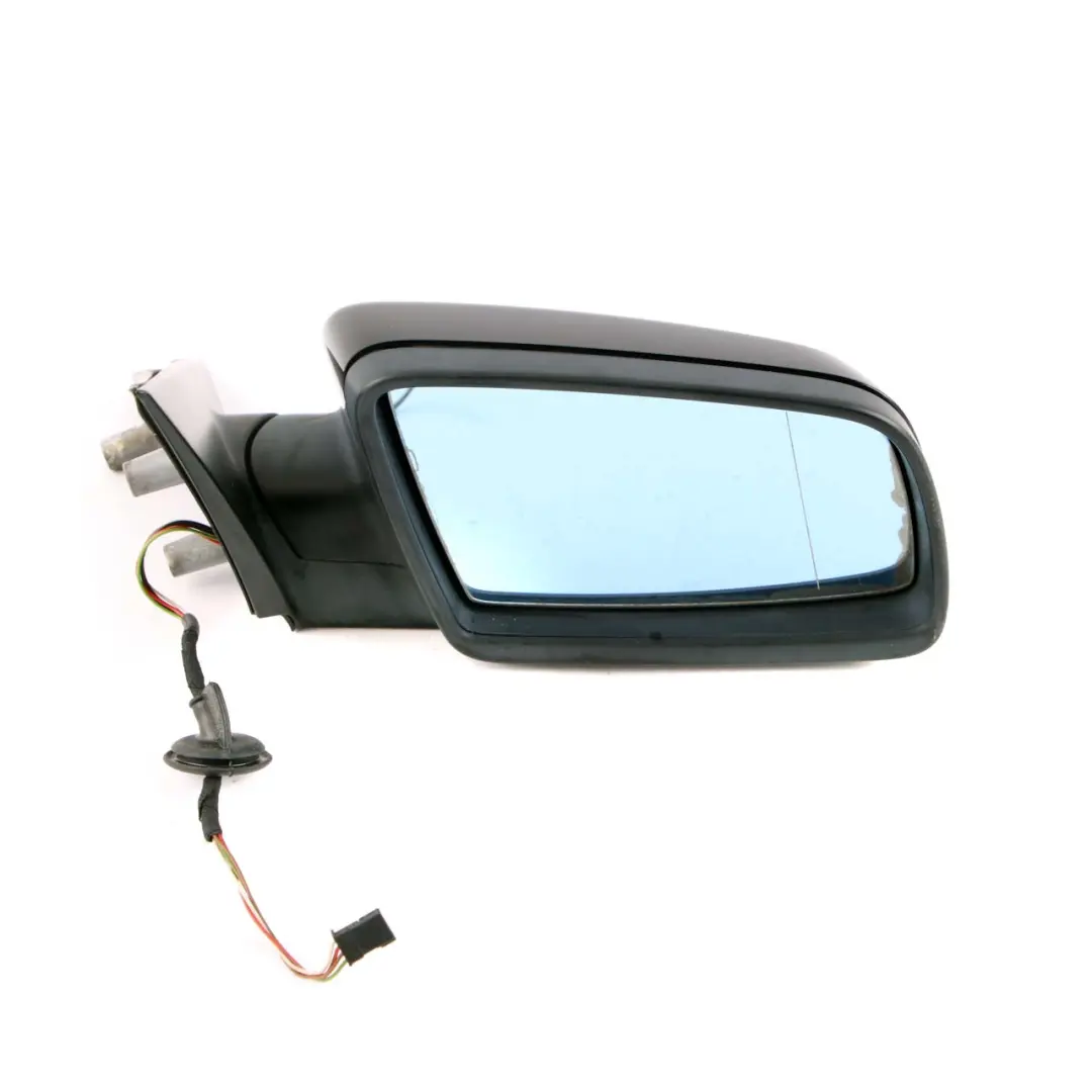 BMW 5 Series E60 E61 LCI Heated Right Wing Mirror O/S Schwarz 2 Black 668