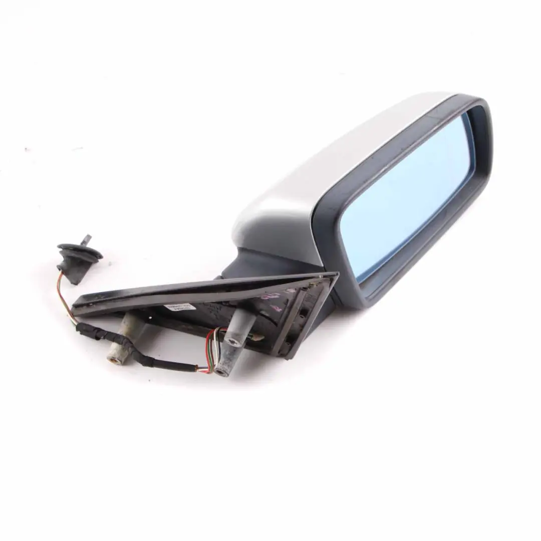 BMW 5 Series E60 E61 LCI Heated Right Wing Mirror O/S Titansilber Silver 354