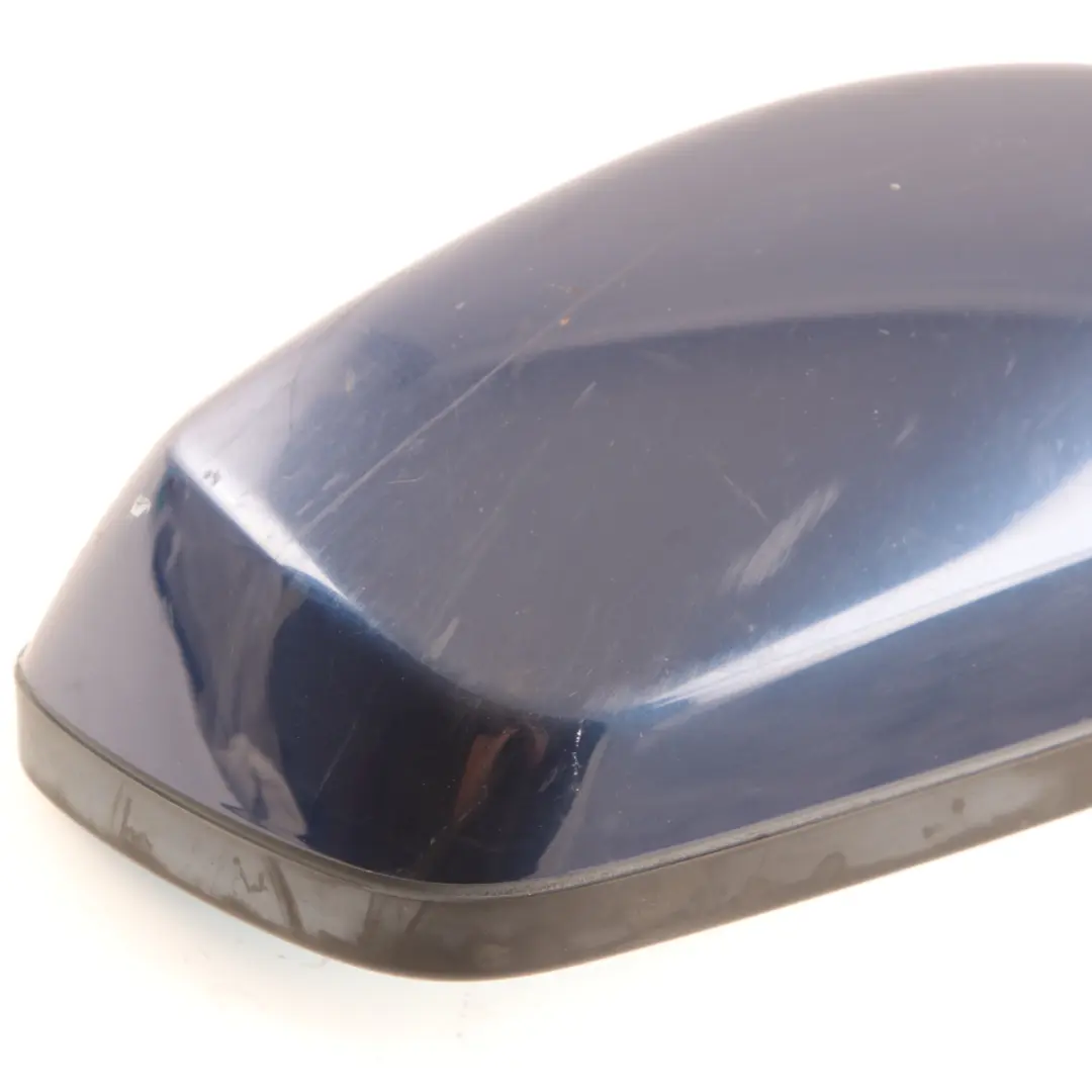 BMW E60 E61 LCI Heated Left Wing Mirror N/S Tiefseeblau Blue A76