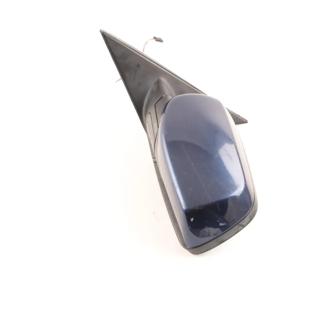 BMW E60 E61 LCI Heated Left Wing Mirror N/S Tiefseeblau Blue A76