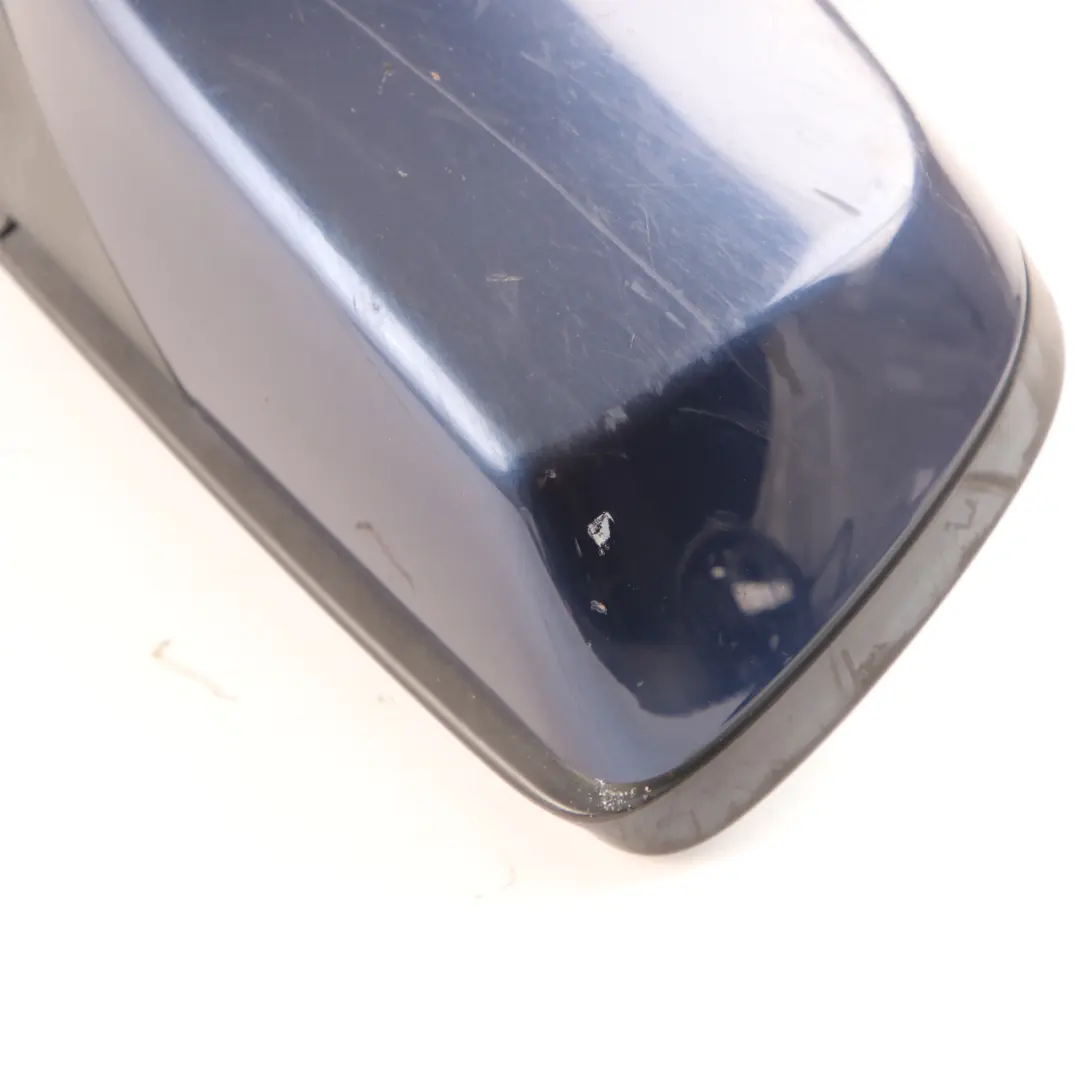 BMW E60 E61 LCI Heated Left Wing Mirror N/S Tiefseeblau Blue A76