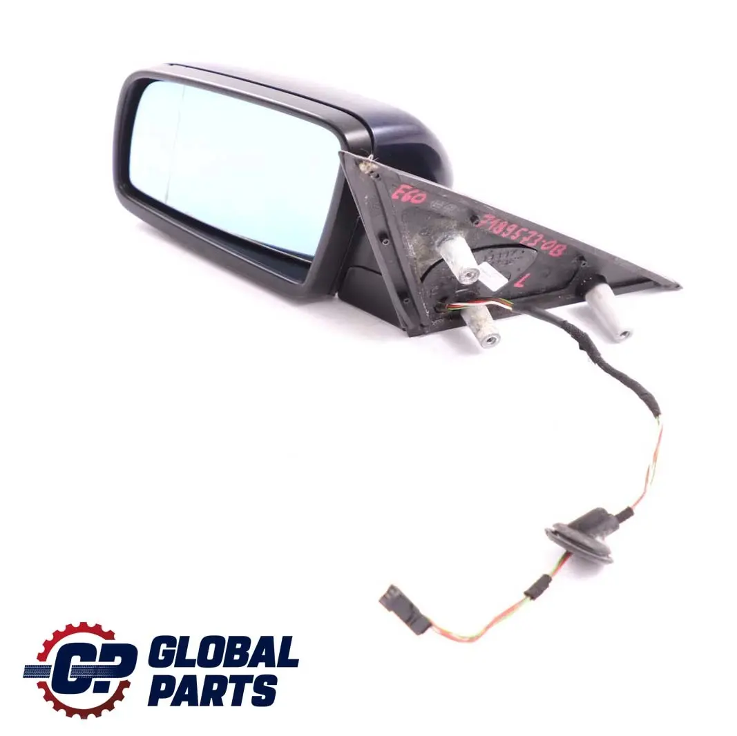 BMW 5 Series E60 E61 LCI Heated Left Wing Mirror N/S Orientblau Orient Blue 317