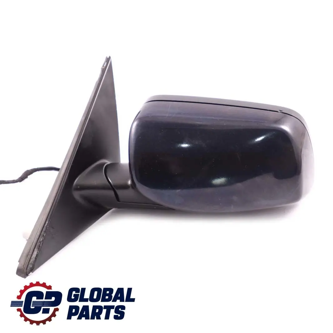 BMW 5 Series E60 E61 LCI Heated Left Wing Mirror N/S Orientblau Orient Blue 317