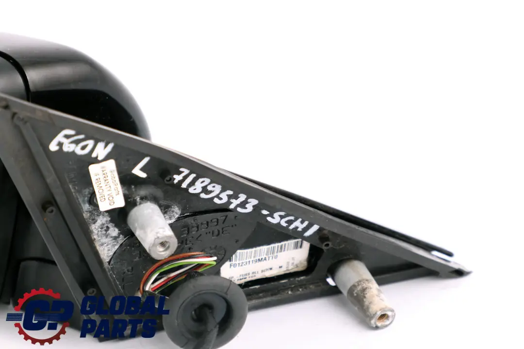 Heated Left Wing Mirror N/S Schwarz Black 668 BMW 5 Series 1 E60N E61N LCI - SKU rhd-7189573-SCH1 - Part number 7189573