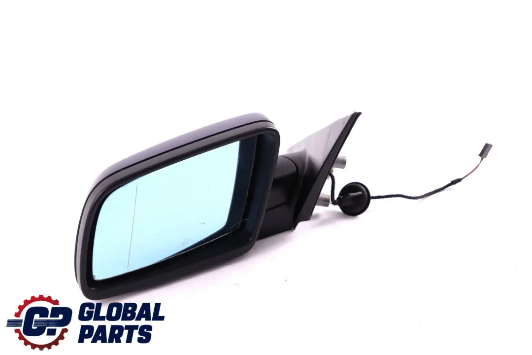 BMW 5 Series E60 E61 LCI Heated Left Wing Mirror N/S Memory Tiefseeblau Blue