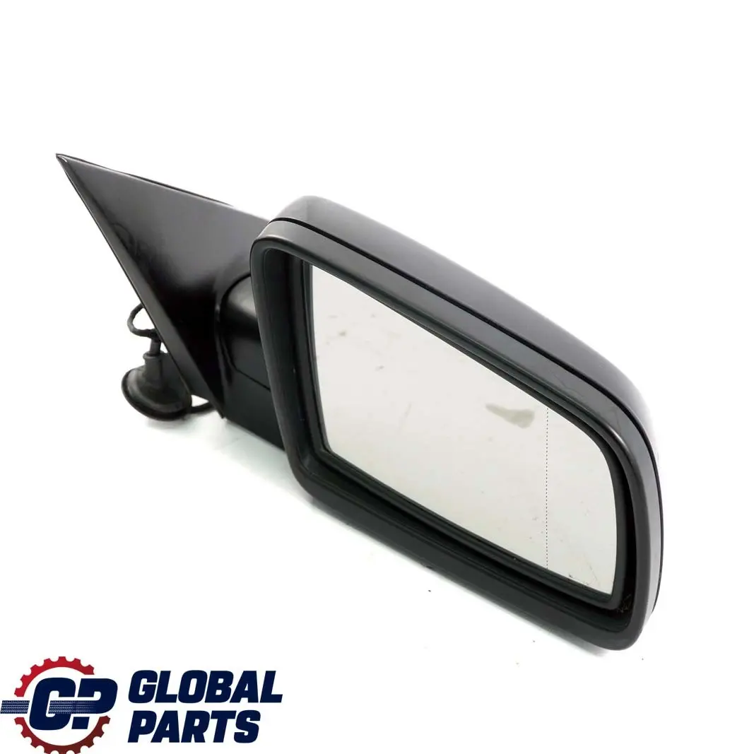 BMW 5 E60 E61 Auto Dip Power Fold Right Wing Mirror O/S Black Sapphire Metallic