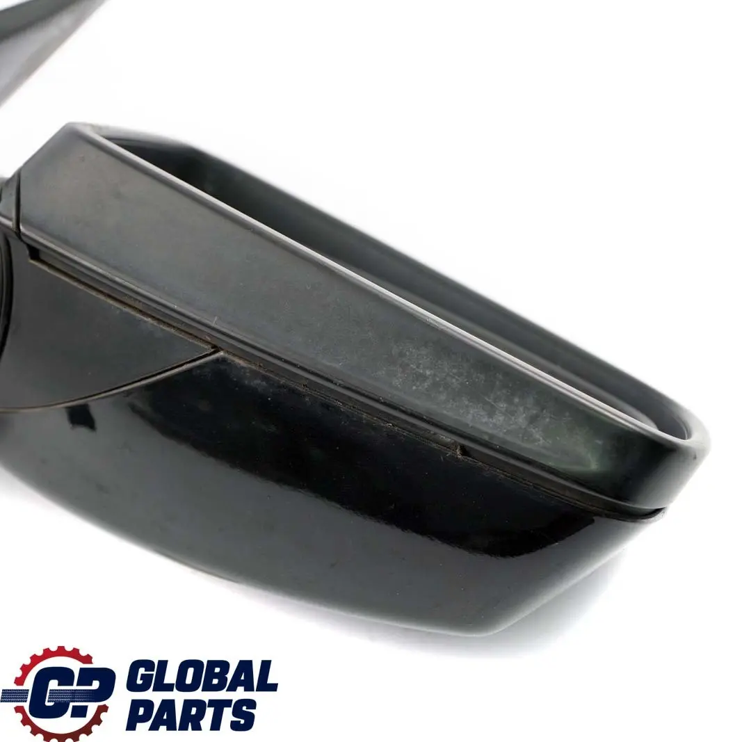 BMW 5 E60 E61 Auto Dip Power Fold Right Wing Mirror O/S Black Sapphire Metallic