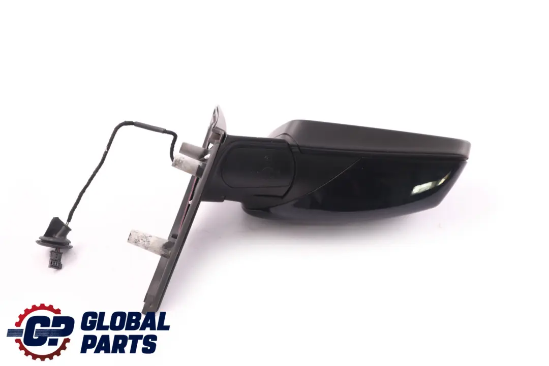 BMW 5 Series E60 E61 Auto Dip Heated Right Wing Mirror O/S Carbonschwarz Black