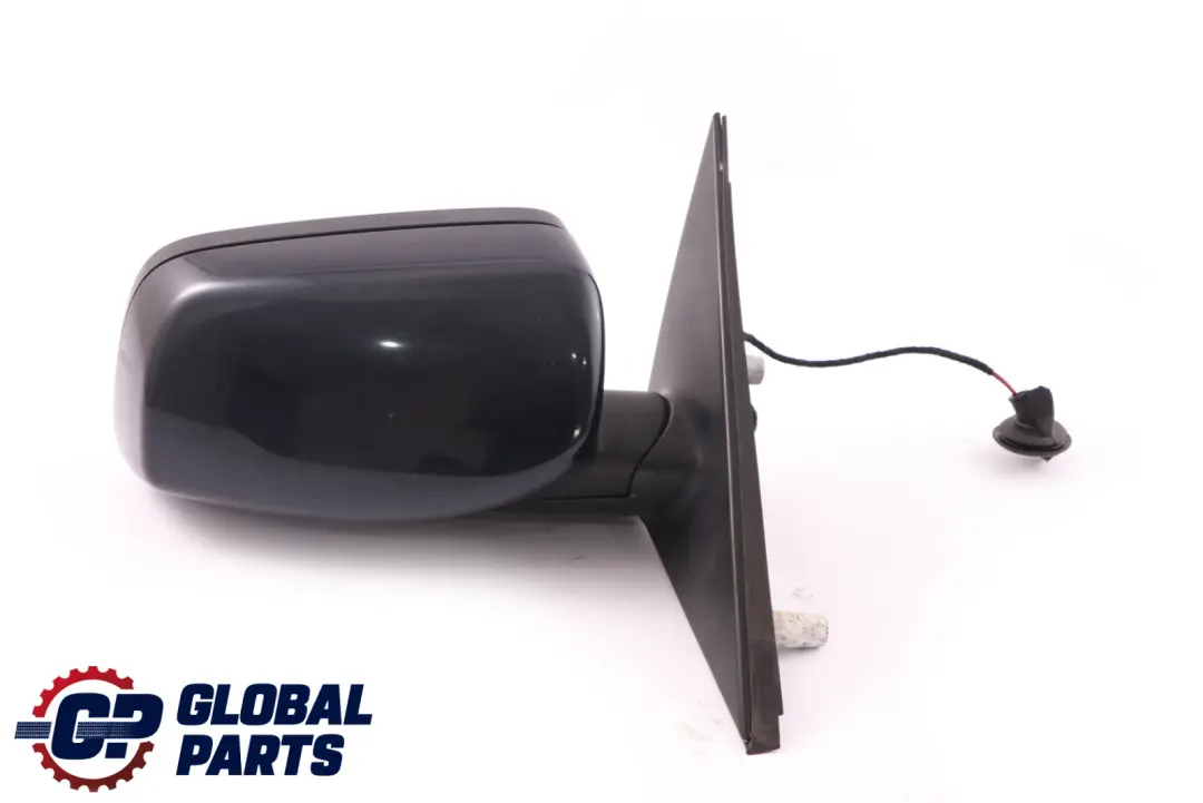 BMW 5 Series E60 E61 Auto Dip Heated Right Wing Mirror O/S Carbonschwarz Black