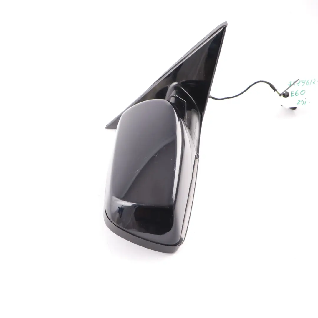 Wing Mirror BMW E60 E61 Auto Dip Heated Right O/S Carbon Black Metallic - 416