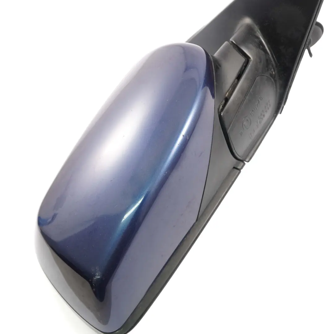 BMW E60 E61 Auto Dip Power Fold Right Wing Mirror O/S Tiefseeblau Deep Sea Blue