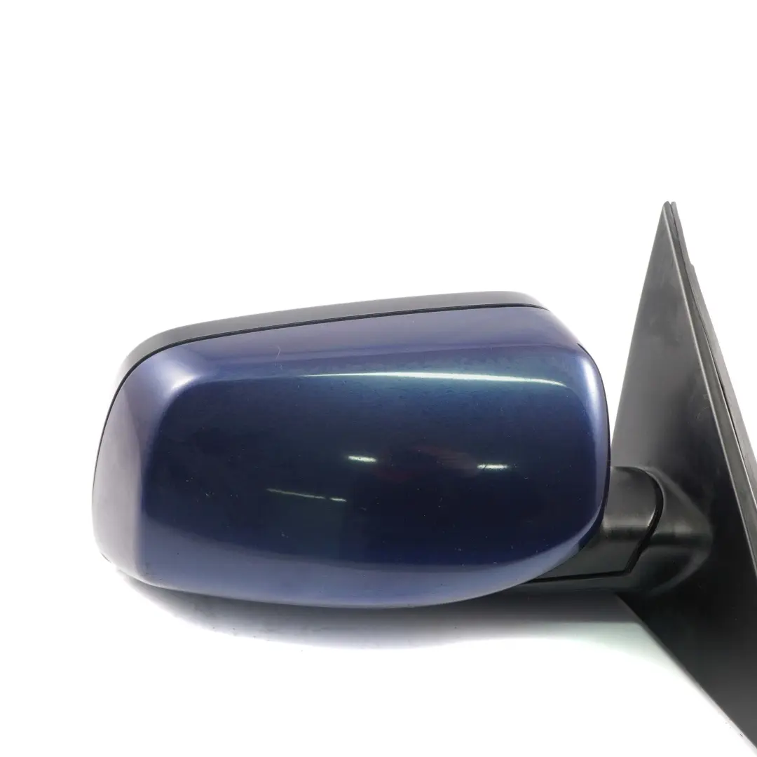 BMW E60 E61 Auto Dip Power Fold Right Wing Mirror O/S Tiefseeblau Deep Sea Blue