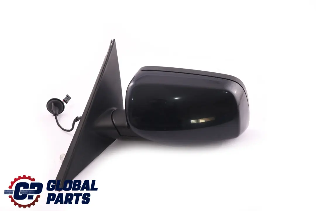 BMW 5 Series E60 E61 LCI Auto Dip Left Wing Mirror N/S Carbonschwarz Black 416