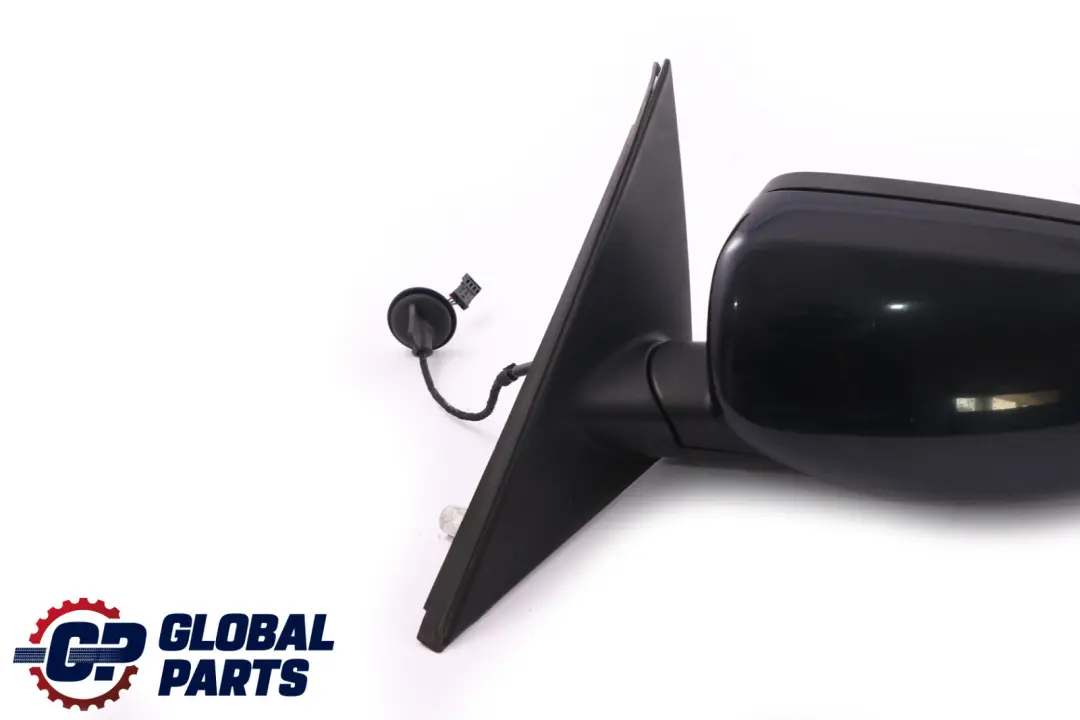 BMW 5 Series E60 E61 LCI Auto Dip Left Wing Mirror N/S Carbonschwarz Black 416