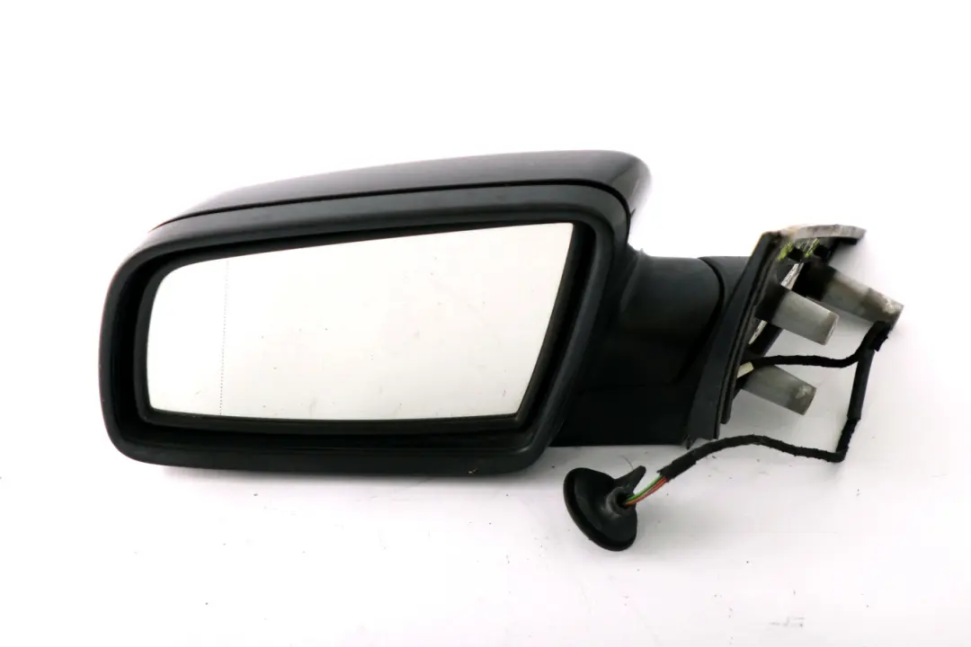 BMW 5 Series E60 Power Fold Auto Dip Light Left Wing Mirror N/S Black Sapphire