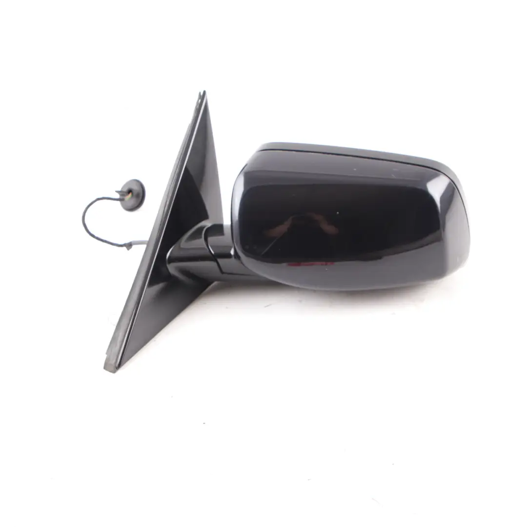 Wing Mirror BMW E60 E61 Auto Dip Heated Left N/S Carbon Black Metallic - 416