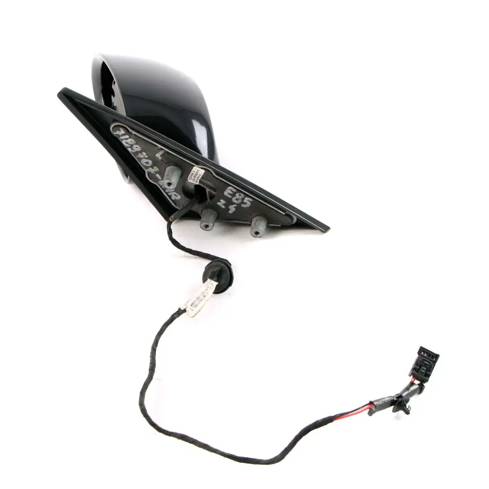 BMW Z4 E85 E86 Left Heated Wing Mirror N/S Carbonschwarz Carbon Black 416