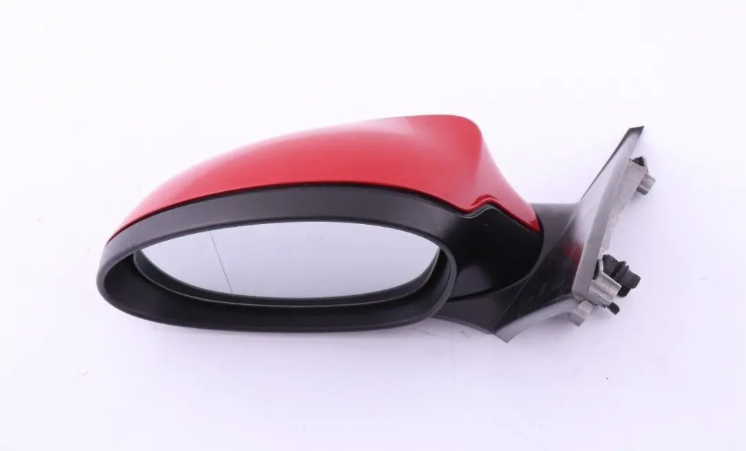 BMW 1 Series E87 Heated Left Wing Mirror N/S 5 Pins Karmesinrot Crimson Red A61