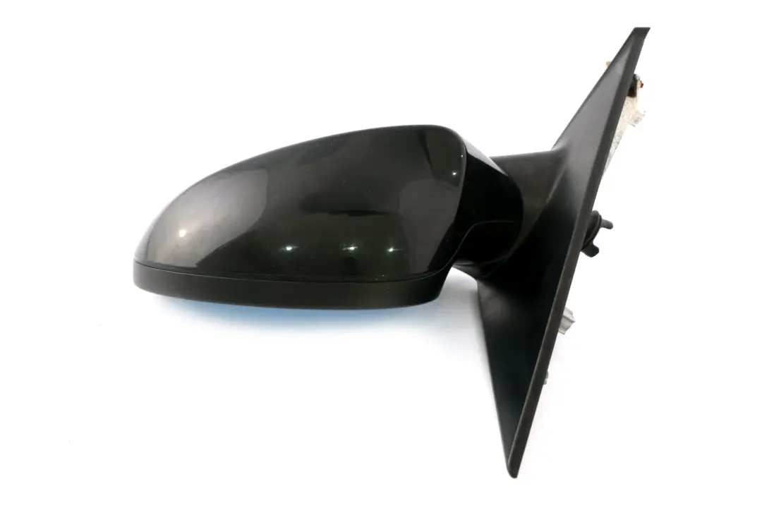 BMW 1 Series 5 E87 Left Heated Outside Wing Mirror N/S Schwarz 2 Black 668