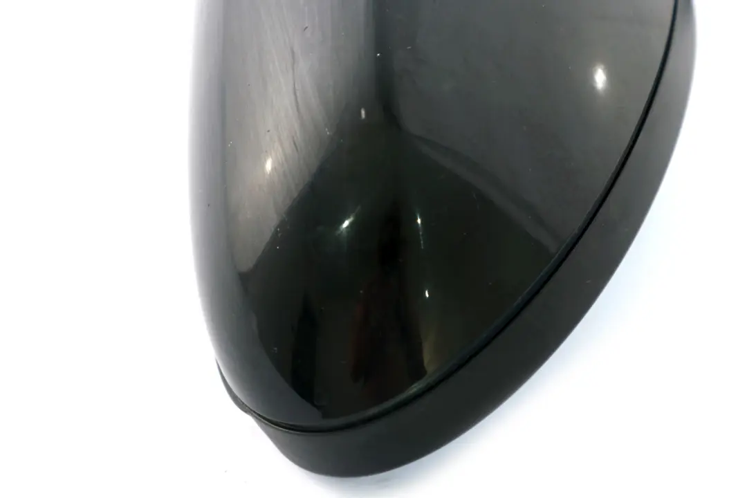 BMW 1 Series 5 E87 Left Heated Outside Wing Mirror N/S Schwarz 2 Black 668