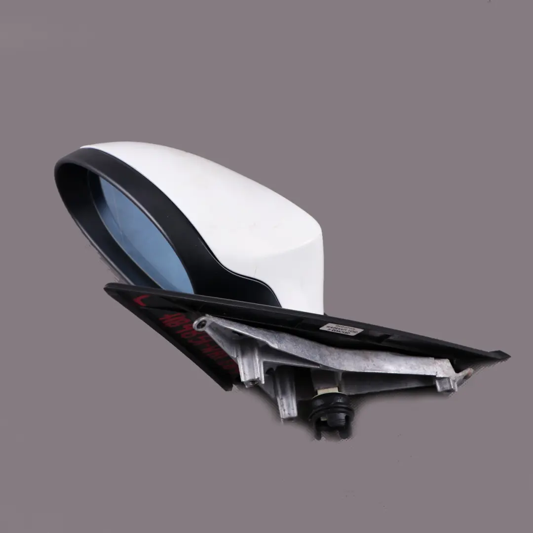 BMW 1 Series E87 Outside Heated Left Wing Mirror N/S White 5 Pin 7189851