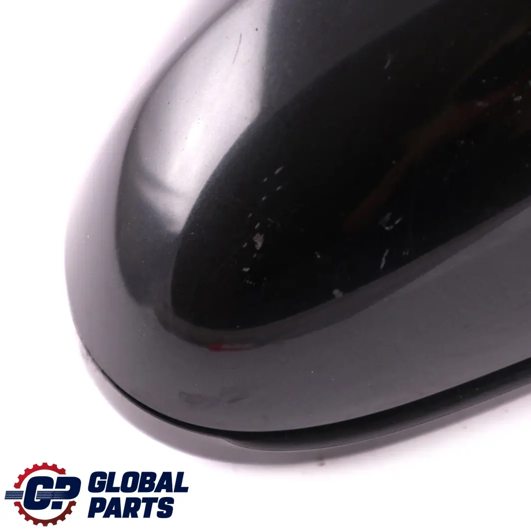 BMW 1 Series E87 Heated Right Side Wing Mirror O/S Black Sapphire Metallic 475