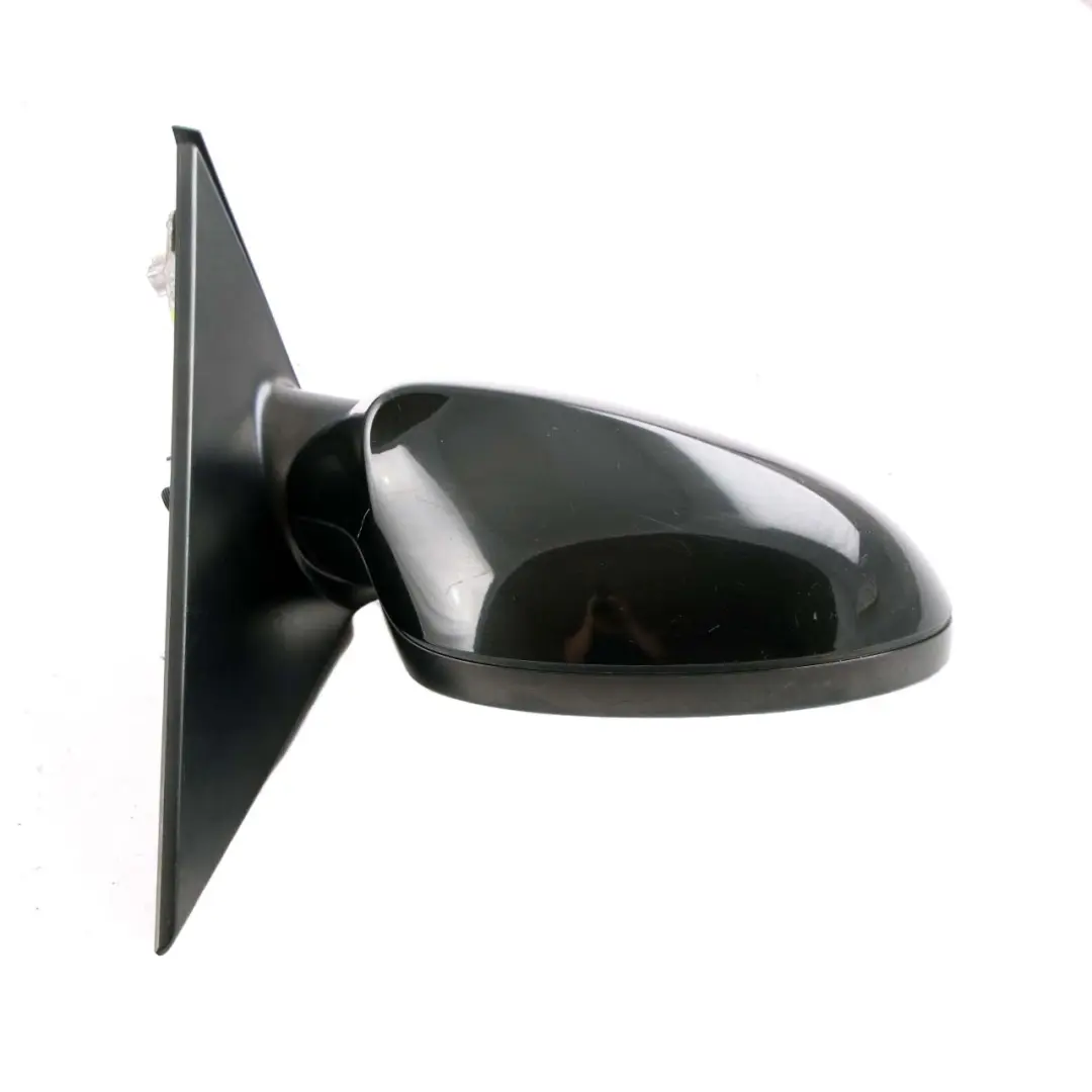 Wing Mirror BMW E87 7 Heated Right Door O/S Black Sapphire Metallic 475