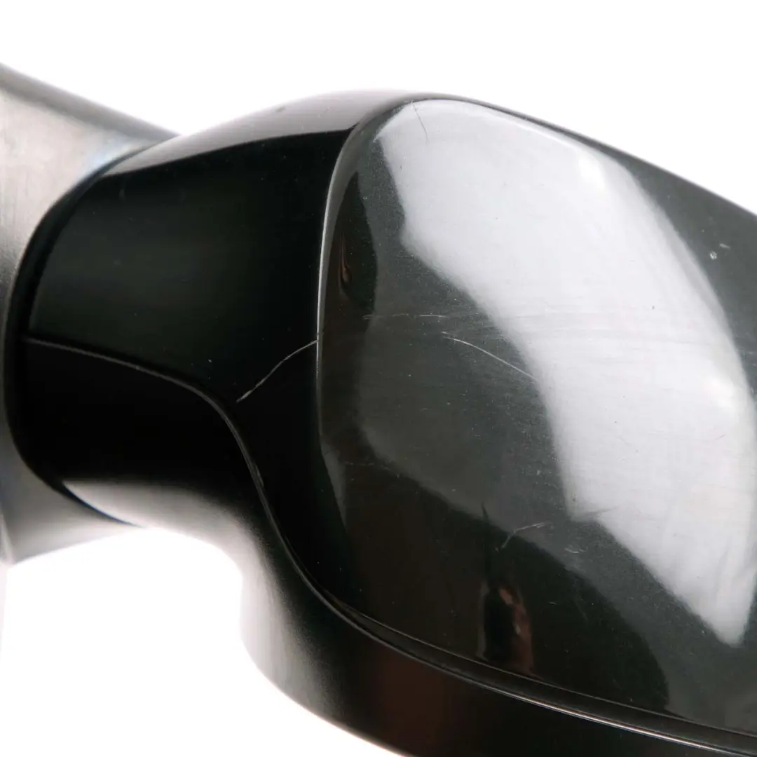 Wing Mirror BMW E87 7 Heated Right Door O/S Black Sapphire Metallic 475