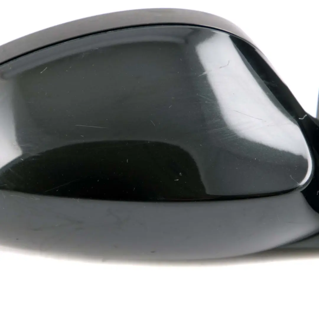 Wing Mirror BMW E87 7 Heated Right Door O/S Black Sapphire Metallic 475