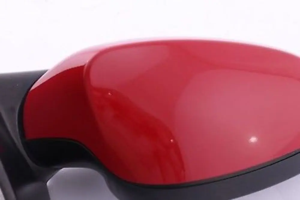 BMW 1 Series E87 Driver Right Heated Wing Mirror O/S Karmesinrot Crimson Red A61