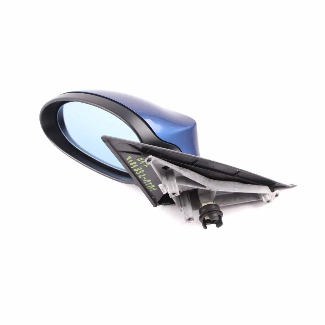 BMW E87 Wing Mirror Heated Right Door O/S Montegoblau Metallic Blue A51