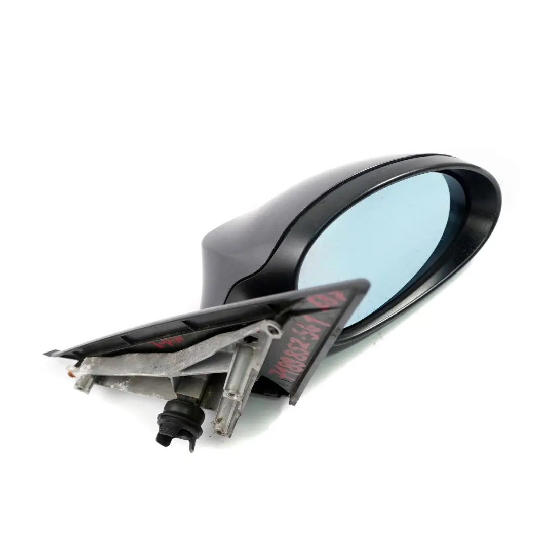 BMW 1 Series E87 Right Wing Mirror O/S 3 Pins Sparkling Graphite Metallic A22