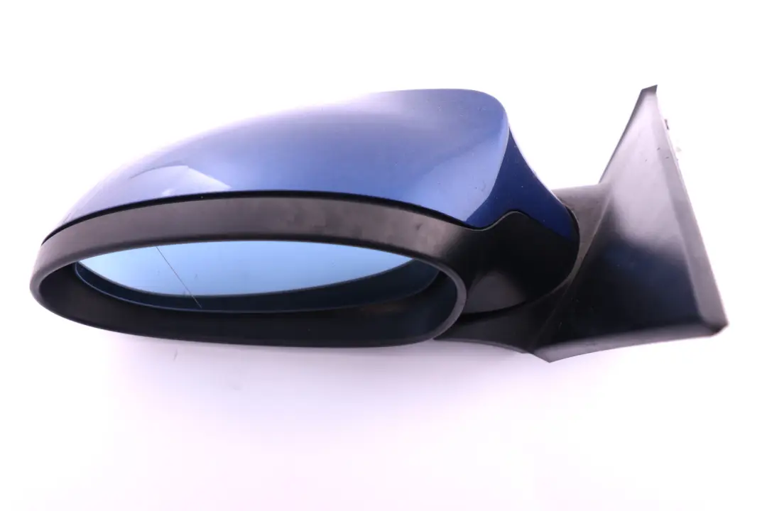 BMW 1 Series E87 Power Fold Left Wing Mirror N/S Montegoblau Montego Blue