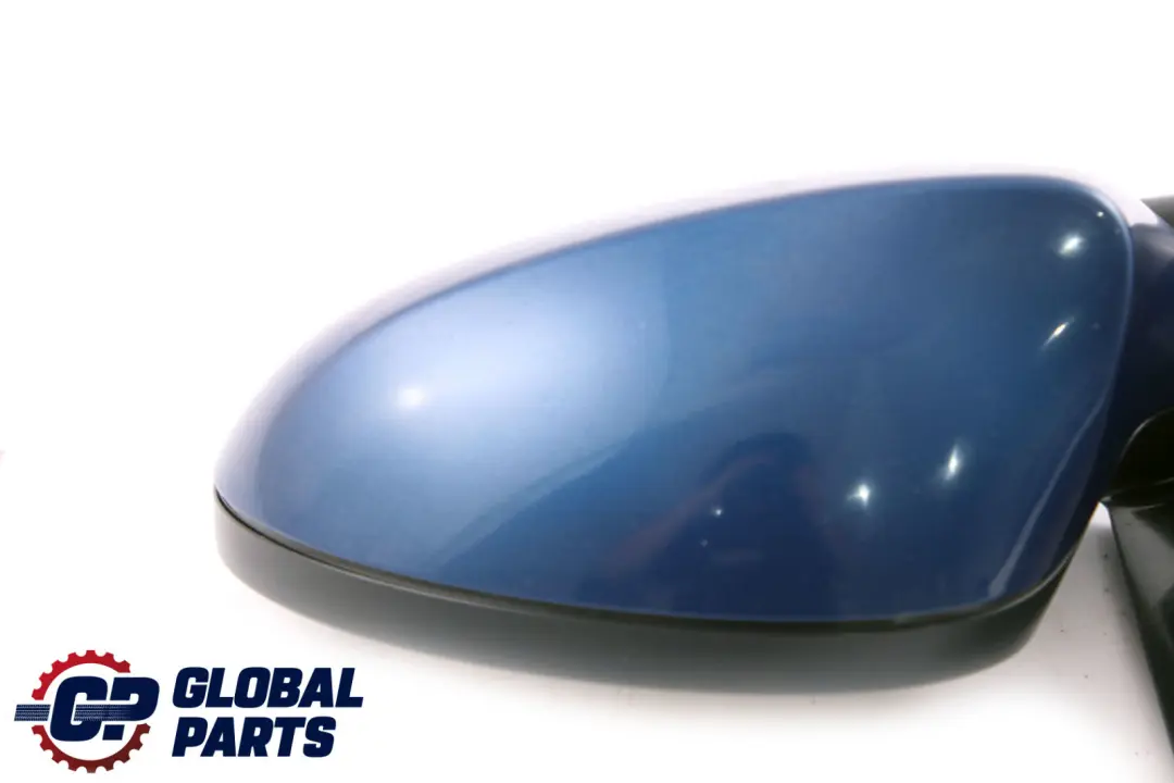 BMW 1 Series E87 Power Fold Auto Dip Left Wing Mirror N/S Le Mans Blau Blue 381