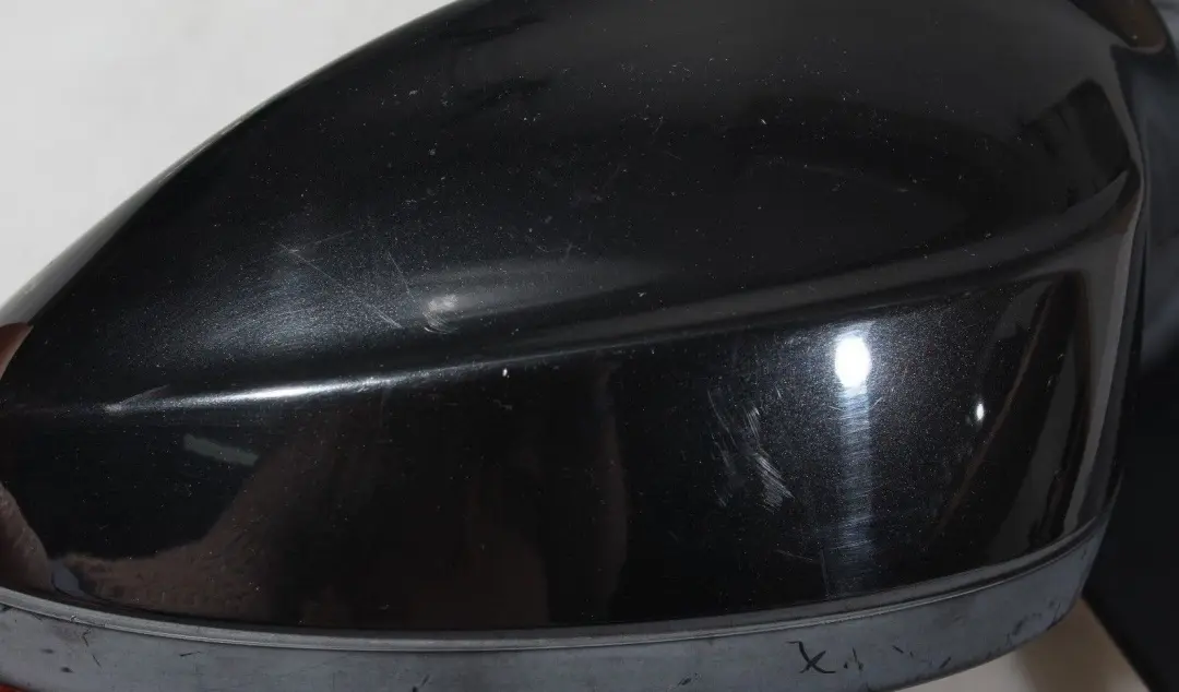 BMW 3 Series E90 E91 Heated Left Wing Mirror N/S Black Sapphire Metallic 475