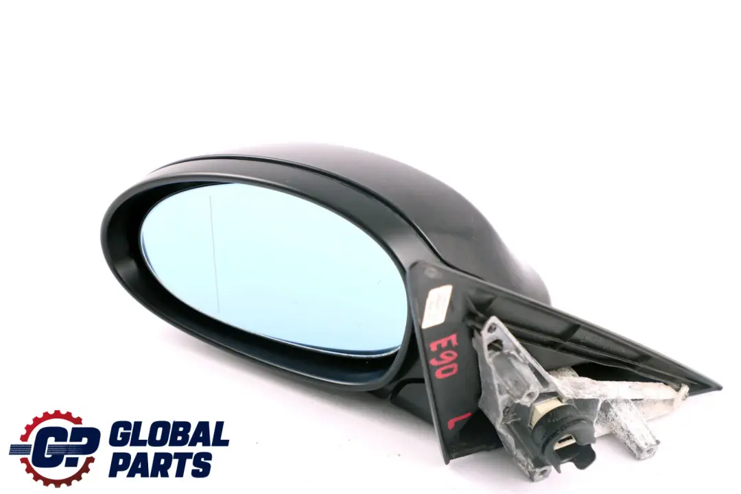 BMW 3 Series 7 E90 E91 Heated Left Wing Mirror N/S Black Sapphire Metallic 475