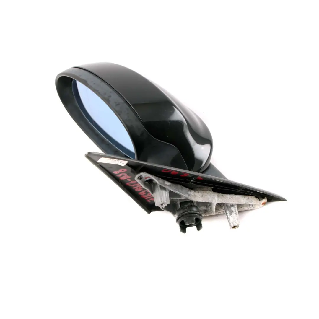 Wing Mirror BMW E90 E91 Outside Heated Left N/S Door Black Sapphire Metallic 475