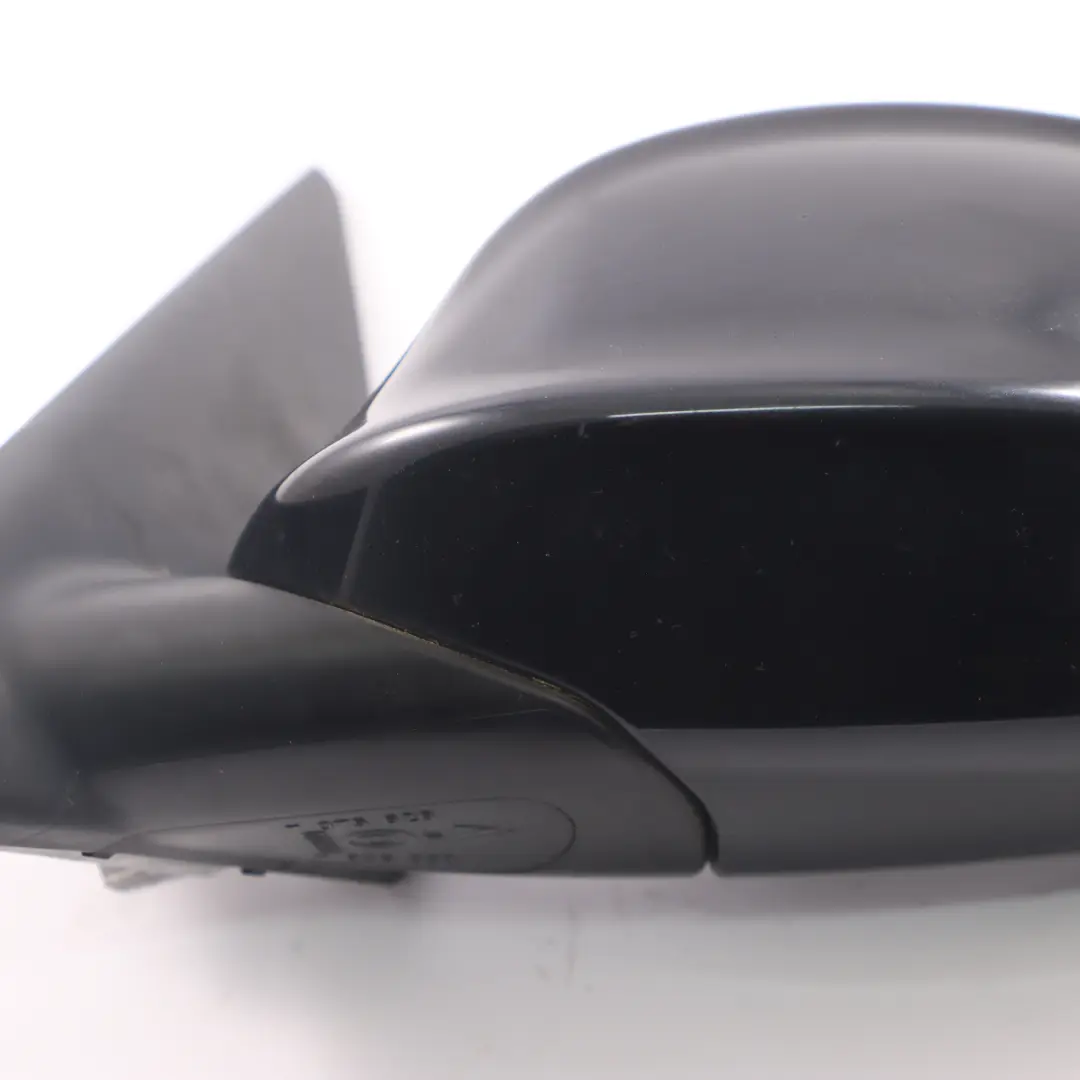 Wing Mirror BMW E90 E91 Heated Left Passenger N/S Door Outside Carbon Black 416