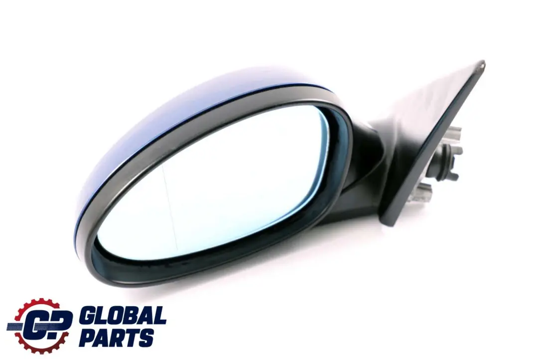 BMW 3 Series E90 E91 Heated Left Wing Mirror N/S Montegoblau Montego Blue A51