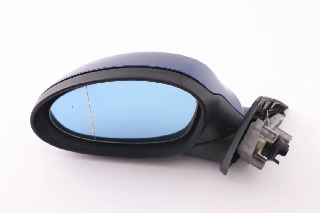 BMW 3 Series 2 E90 E91 Heated Left Wing Mirror N/S Montegoblau Montego Blue A51