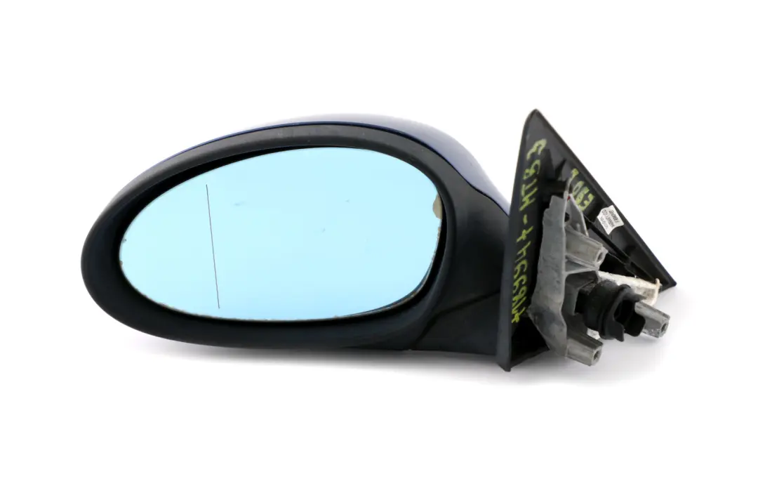 BMW 3 Series 3 E90 E91 Heated Left Wing Mirror N/S Montegoblau Montego Blue A51