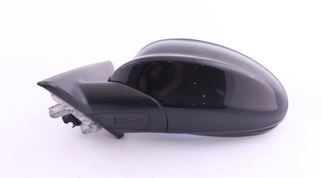 BMW 3 Series 5 E90 E91 Heated Left Wing Mirror 5 Pins N/S Schwarz 2 Black 668