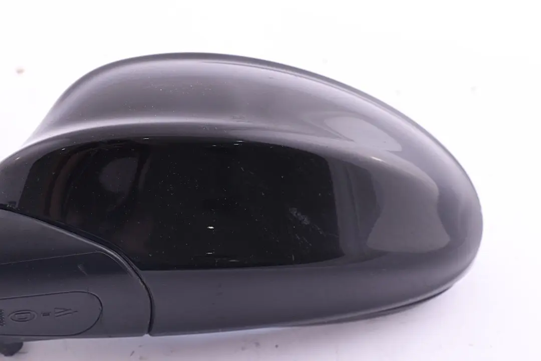 BMW 3 Series 5 E90 E91 Heated Left Wing Mirror 5 Pins N/S Schwarz 2 Black 668