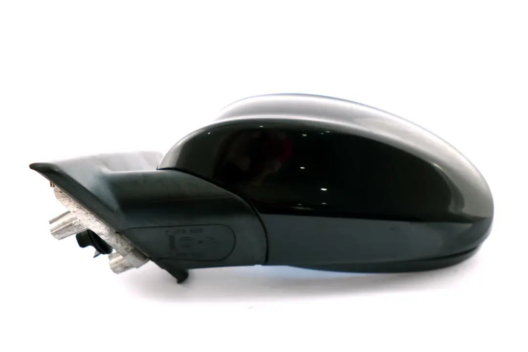 BMW 3 Series 6 E90 E91 Heated Left Wing Mirror 5 Pins N/S Schwarz 2 Black 668