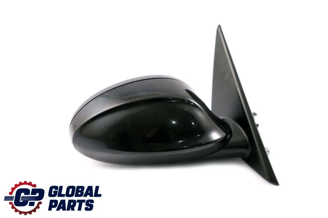 £BMW 3 Series E90 E91 Heated Right Wing Mirror O/S Black Sapphire Metallic 475