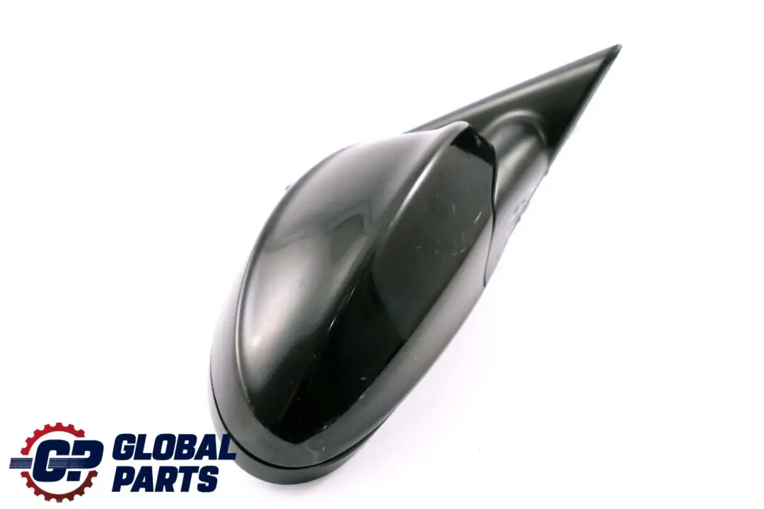 £BMW 3 Series E90 E91 Heated Right Wing Mirror O/S Black Sapphire Metallic 475