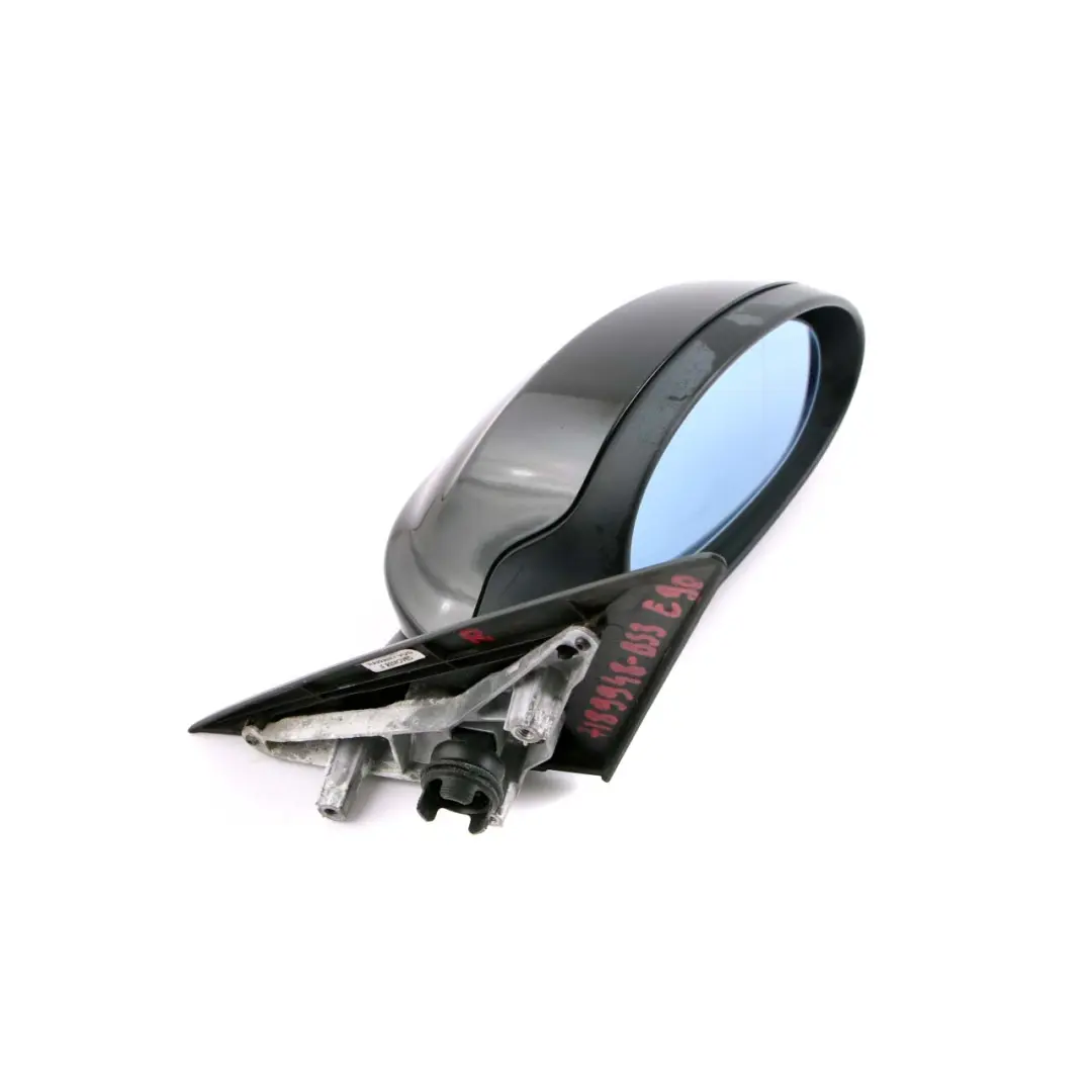 Wing Mirror BMW E90 E91 4 Heated Right O/S Door Black Sapphire Metallic 475