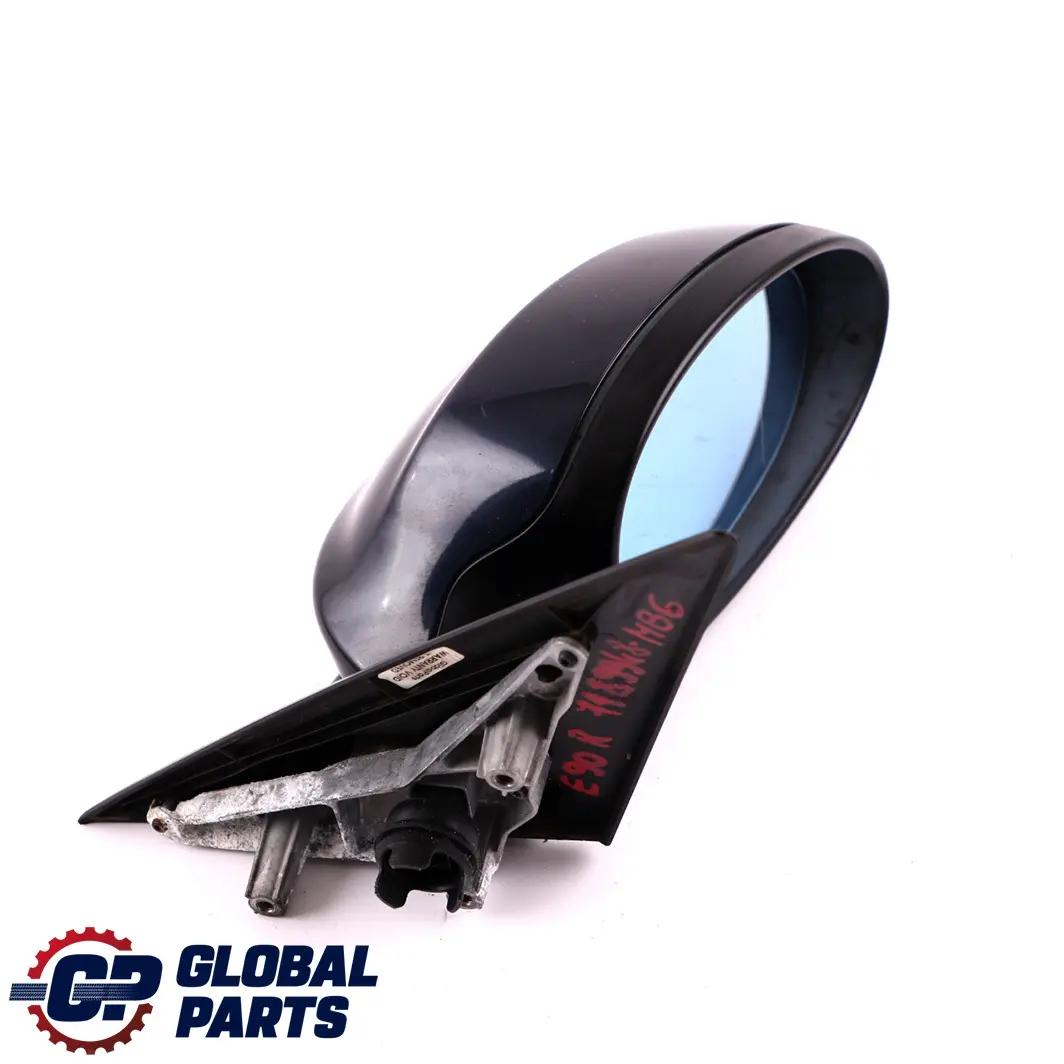 BMW 3 Series 6 E90 E91 Heated Right O/S Wing Mirror Monacoblau Monaco Blue A35