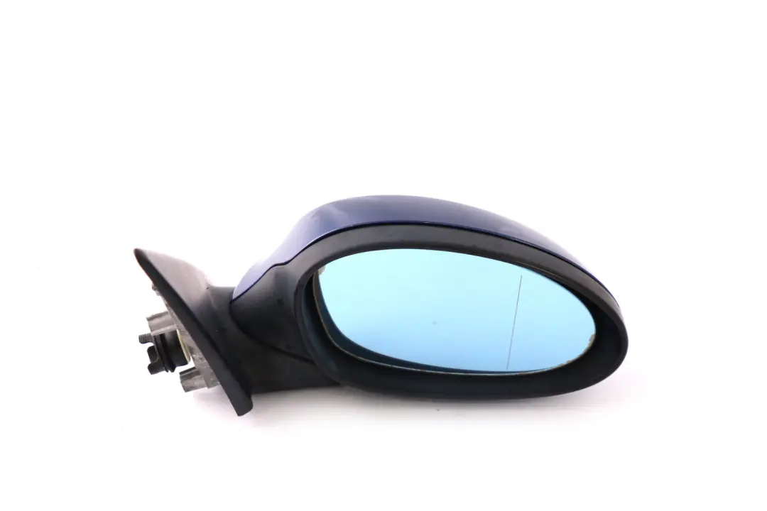 BMW 3 Series 3 E90 E91 Heated Right Wing Mirror O/S Montegoblau Montego Blue